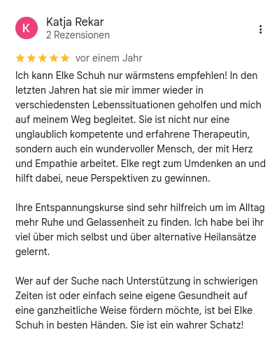 Testimonial Katja Rekar